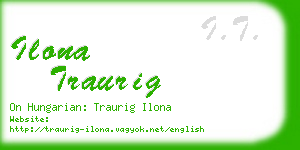 ilona traurig business card